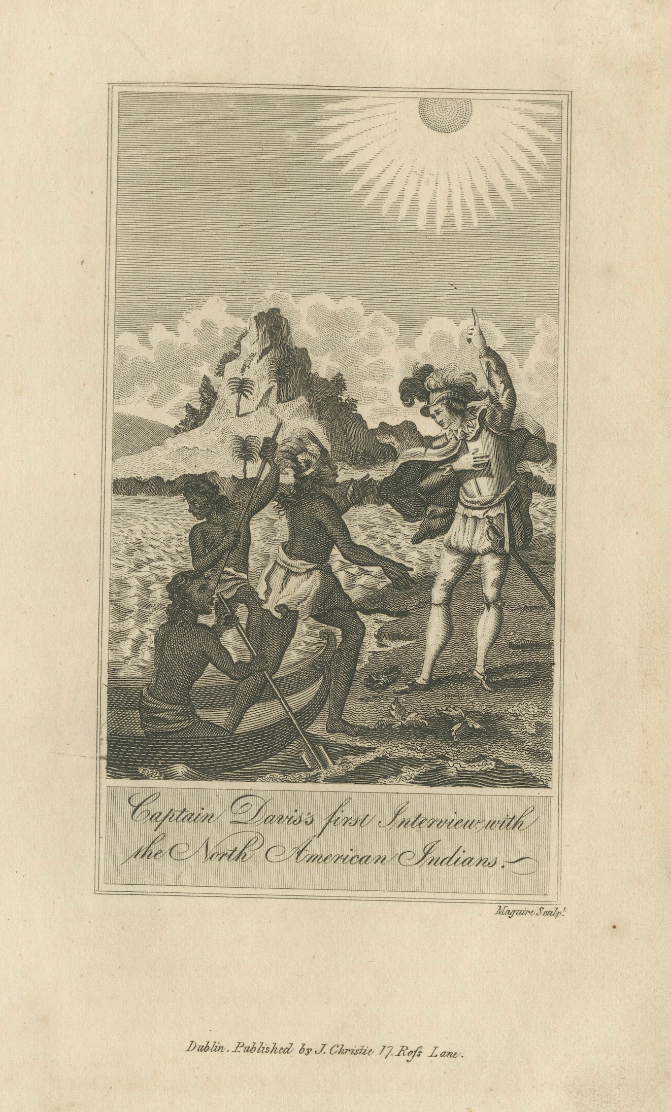 Captain Davis's First Interview with the North American Indians, Dublin c.1815