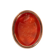 Captain Hood’s Gold and Hardstone Armorial Fob Seal