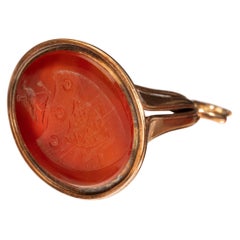 Captain Hood’s Gold and Hardstone Armorial Fob Seal