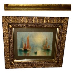 Captain J.W. Anderson (fl.1842-1869) Oil on Board 19th c