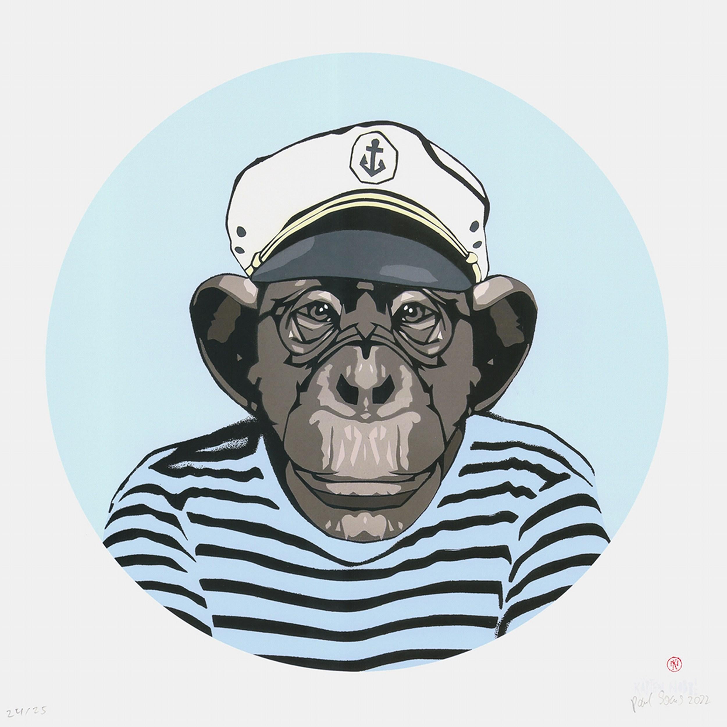 Captain Nobbi - Who stole the f*cking coconut? (Street Art, Pop Art, Ape,  Primate, Chimpanzee) For Sale at 1stDibs | who stole the coconut, nobr shape