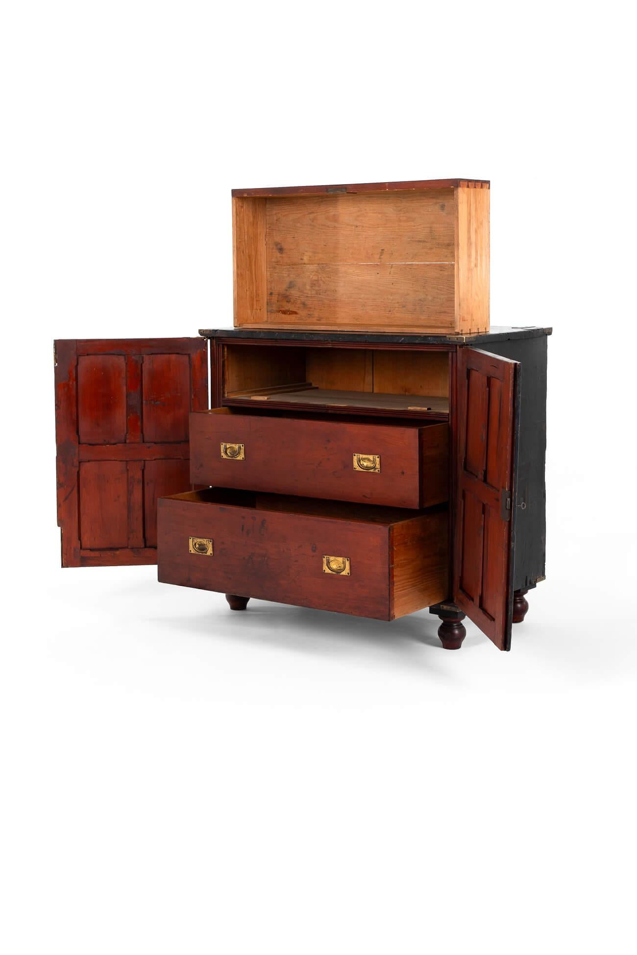 Hand-Crafted Captain Rogerson's Campaign Chest For Sale