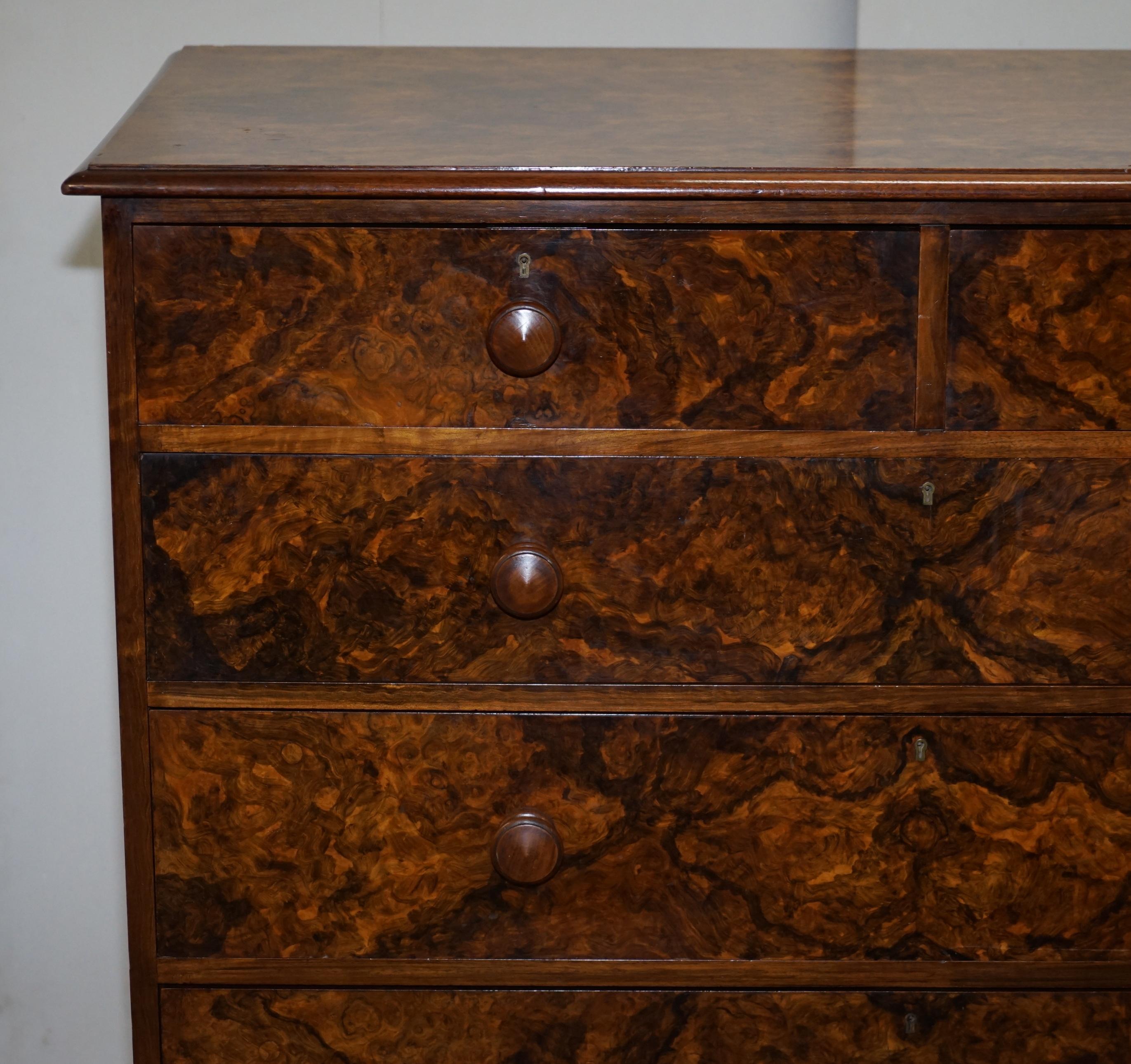 Walnut Captain / Sir C Pigott 1881 Howard & Son's Military Campaign Chest of Drawers For Sale