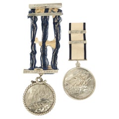 Médailles d'argent du capitaine Thomas Greene & Greene pour conduite héroïque en mer