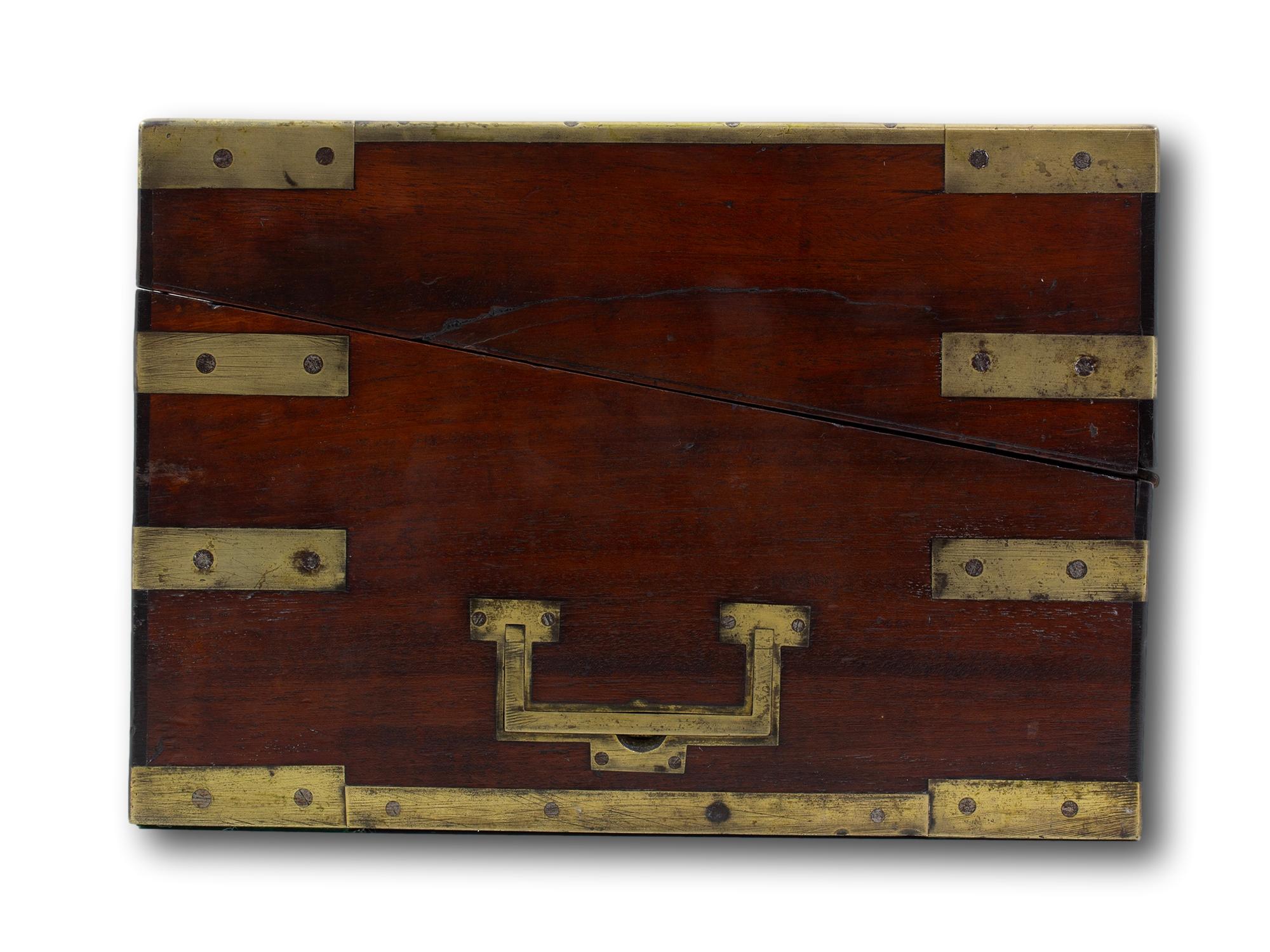 English Captains Campaign Military Writing Box Compendium For Sale