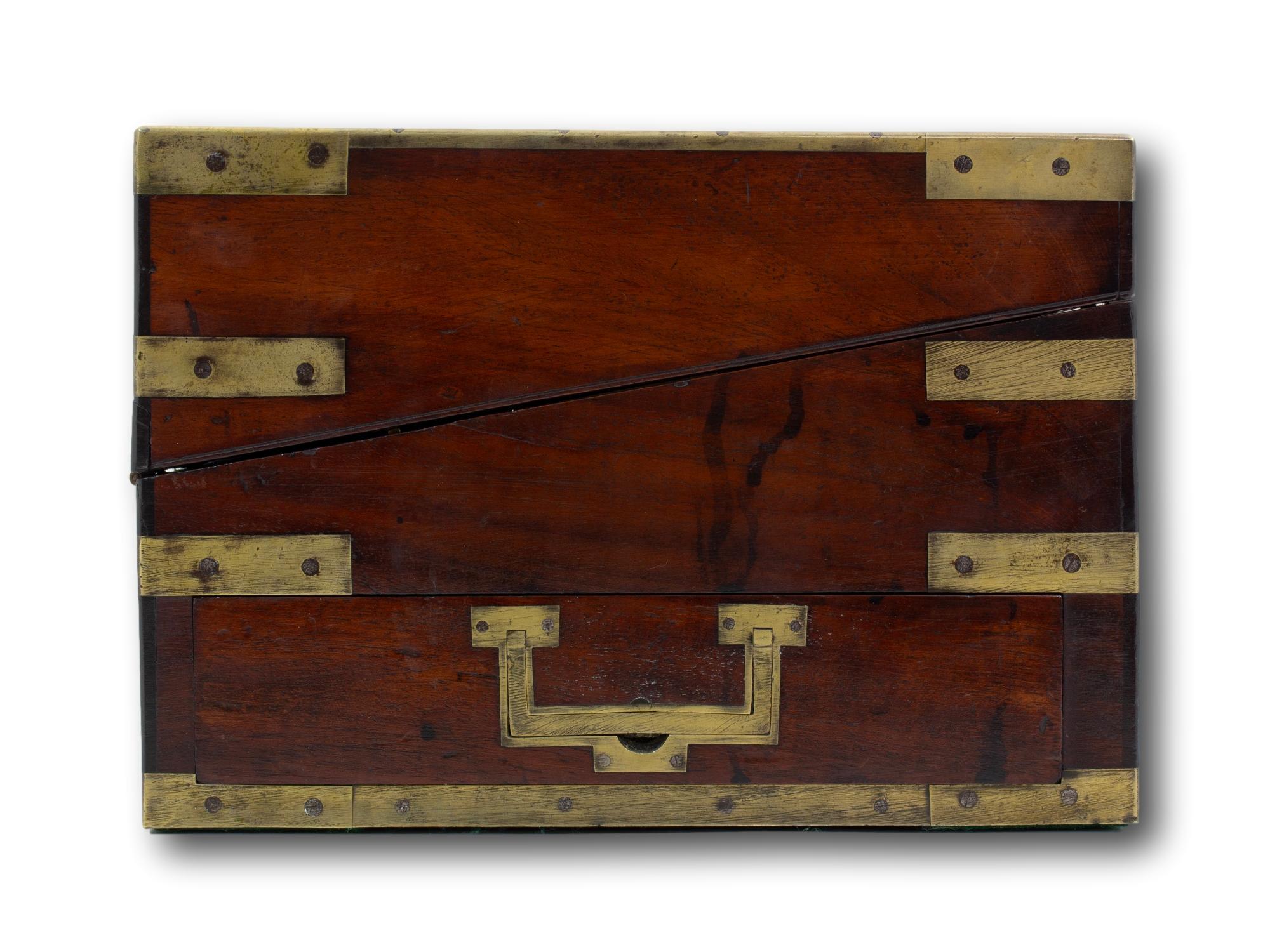 Captains Campaign Military Writing Box Compendium In Good Condition For Sale In Northampton, GB