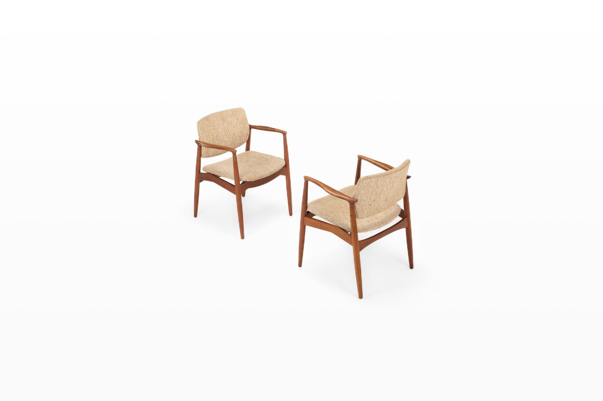 Captains Chairs by Erik Buch for Ørum Møbler, Denmark, 1960s, Set of 2 In Good Condition In Ranst, VAN