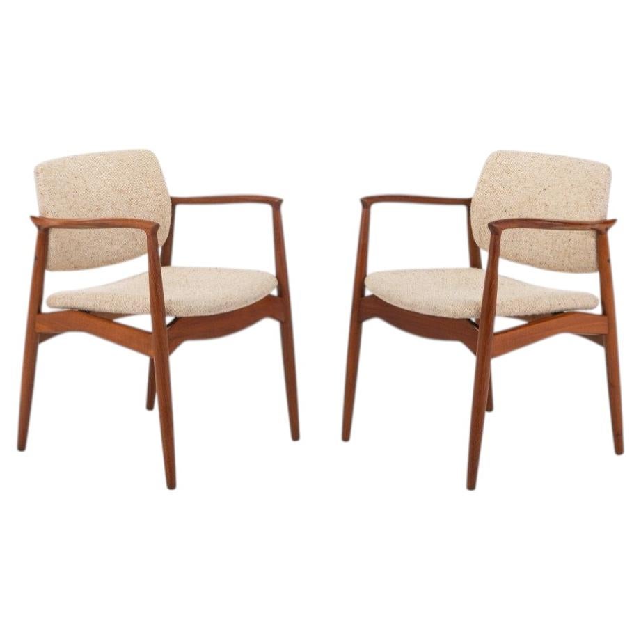 Captains Chairs by Erik Buch for Ørum Møbler, Denmark, 1960s, Set of 2 For Sale