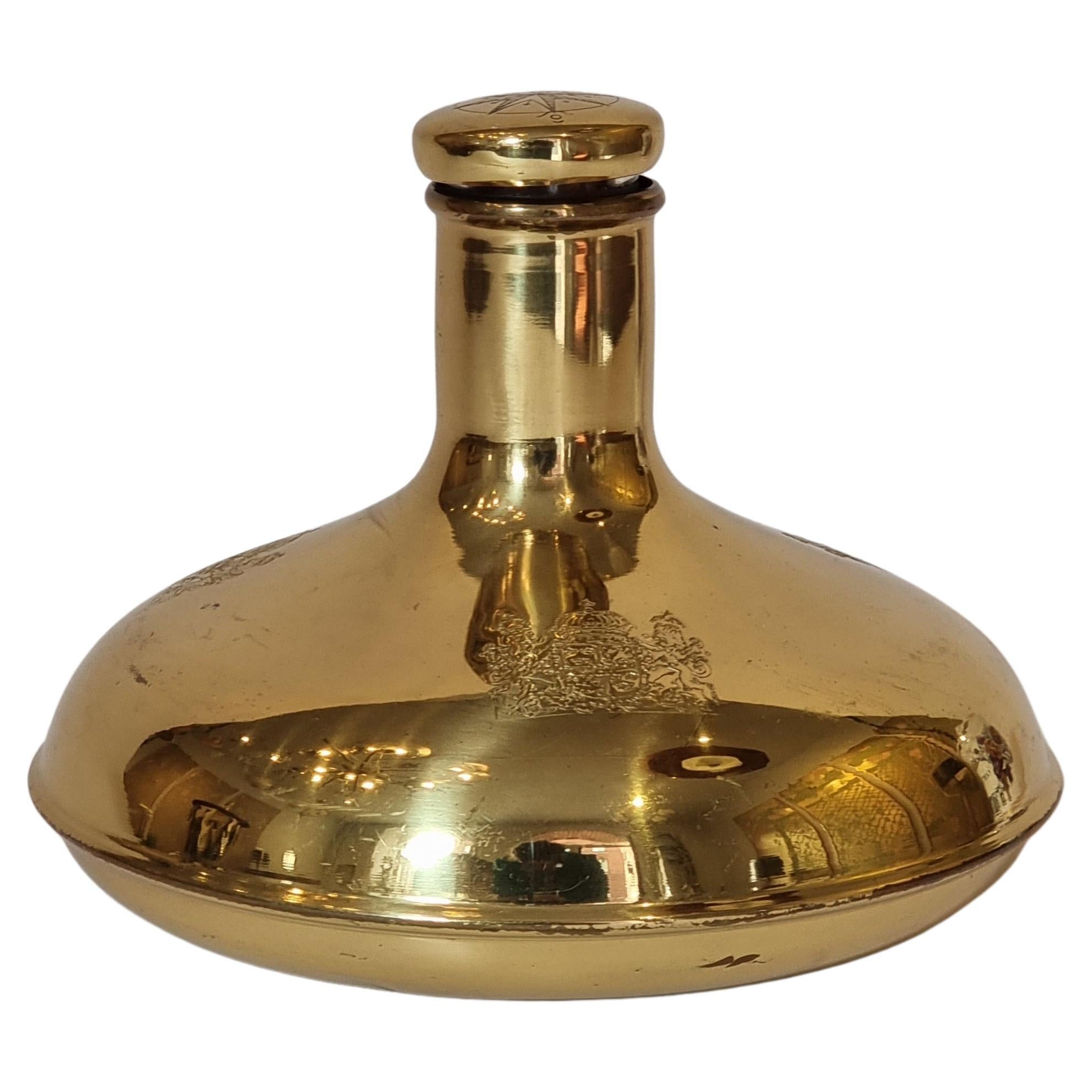 `Captain's decanter/ Kaptens karaff`, made by Norrsken metall, Sweden late 1900s For Sale