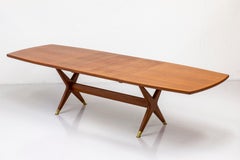 "Captains" Dining Table by Fredrik Kayser, Gustav Bahus, Norway, 1950s