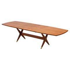 "Captains" Dining Table by Fredrik Kayser, Gustav Bahus, Norway, 1950s