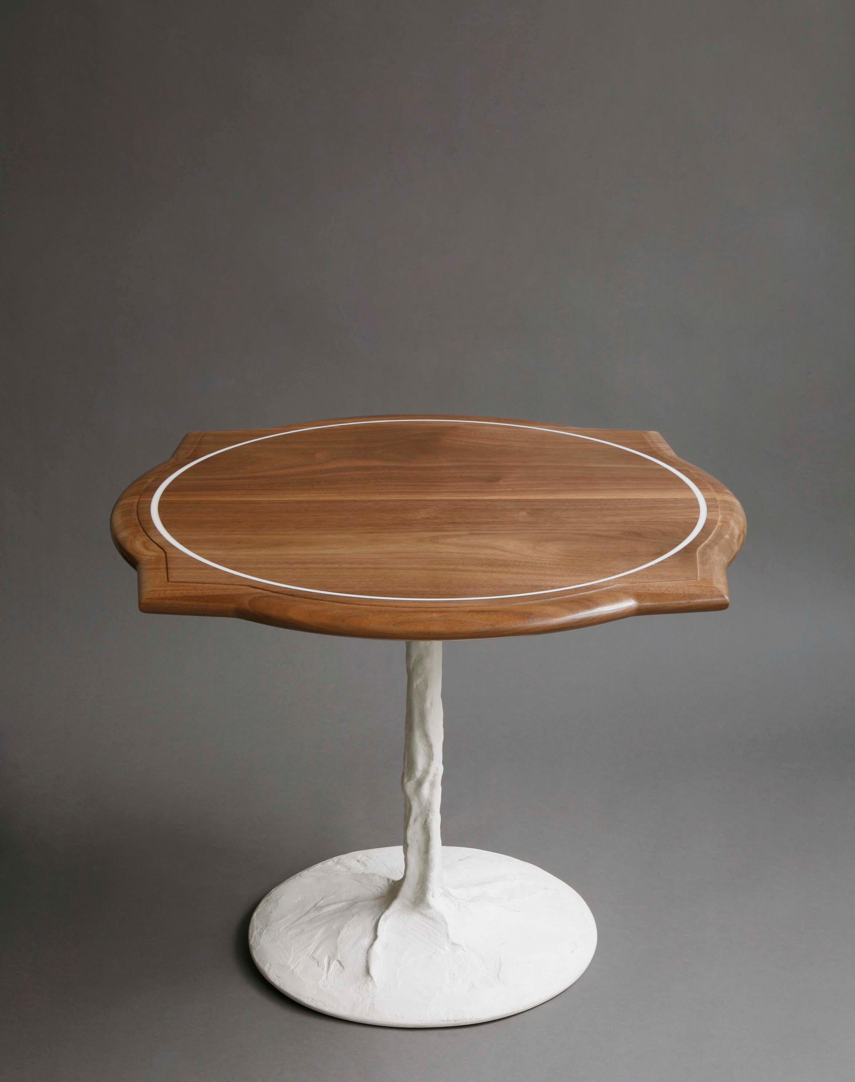 concrete pedestal side table