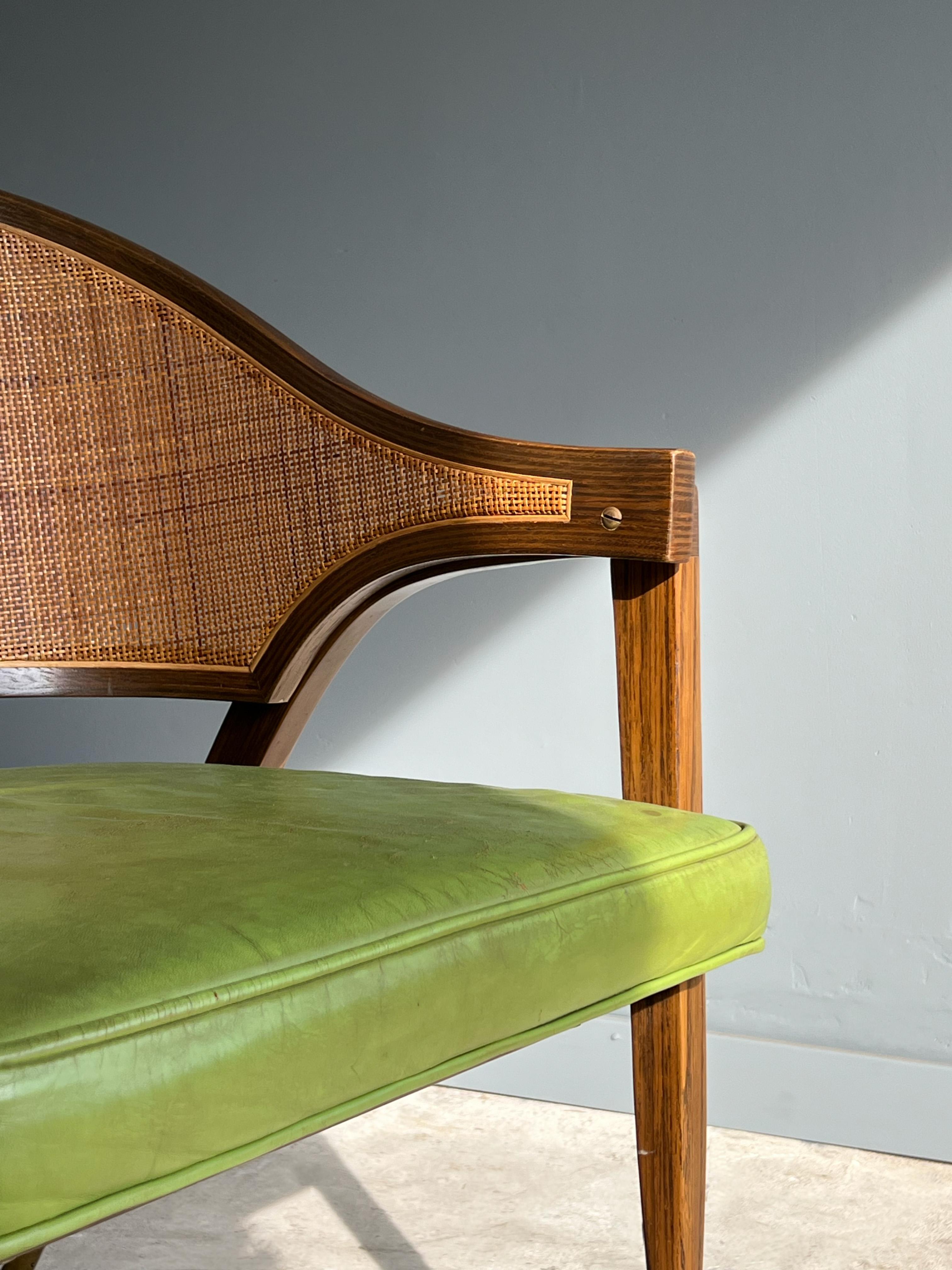 Brass Captains Chair by Edward Wormley for Dunbar