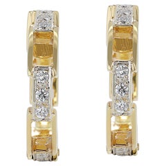 Captivating 0.30ct Diamonds Earrings in 14K Yellow Gold