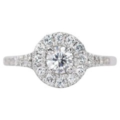 Captivating 0.50ct Round Brilliant Diamond Ring in 18K White Gold