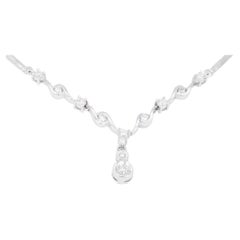 Captivating 0.70ct Diamond Necklace in 18K White Gold