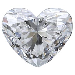 Cautivador diamante en forma de corazón de talla ideal de 0,79 ct - Certificado GIA