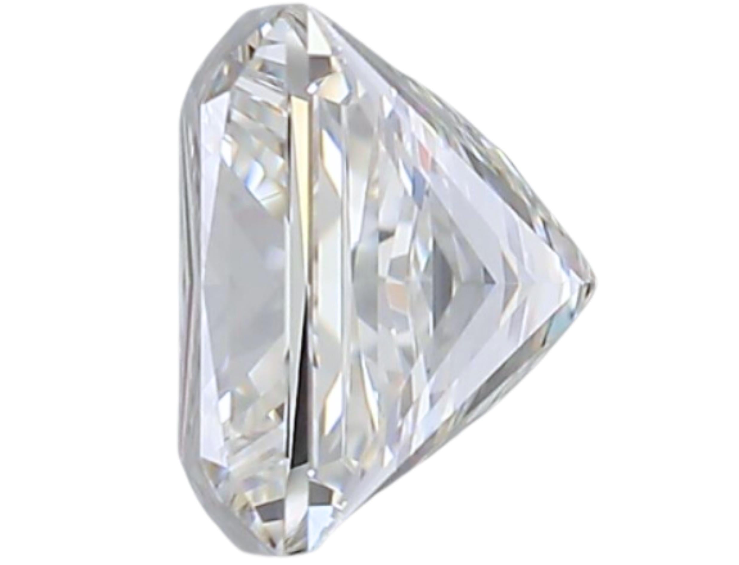 Captivant diamant brillant taille carrée de 0,90 carat Neuf - En vente à רמת גן, IL