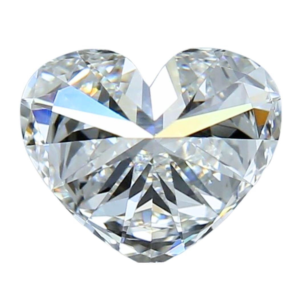 Women's Captivating 0.90ct Ideal Cut Heart-Shaped Diamond - GIA Certified For Sale
