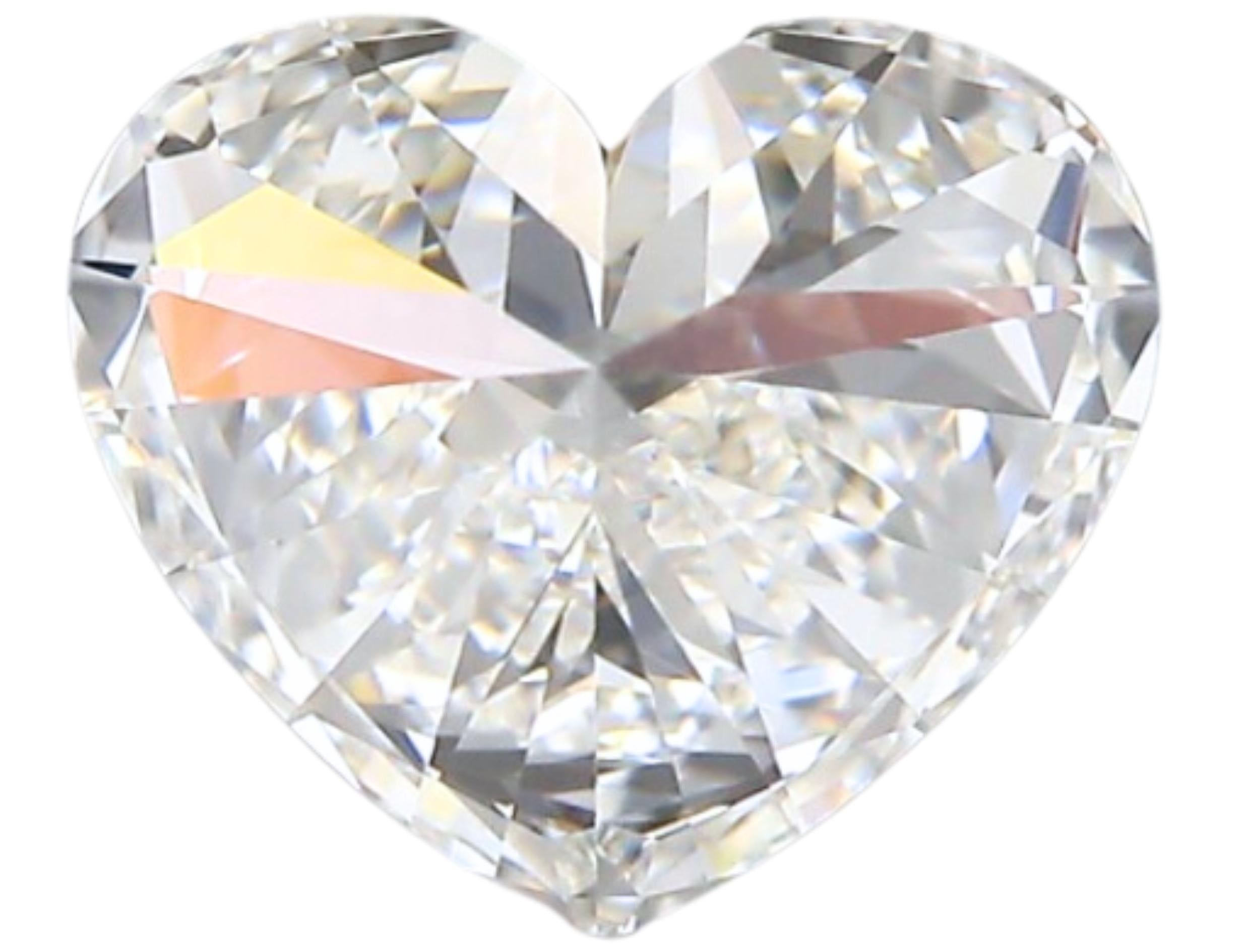 Captivating 1 carat Heart Cut Brilliant Diamond For Sale 2