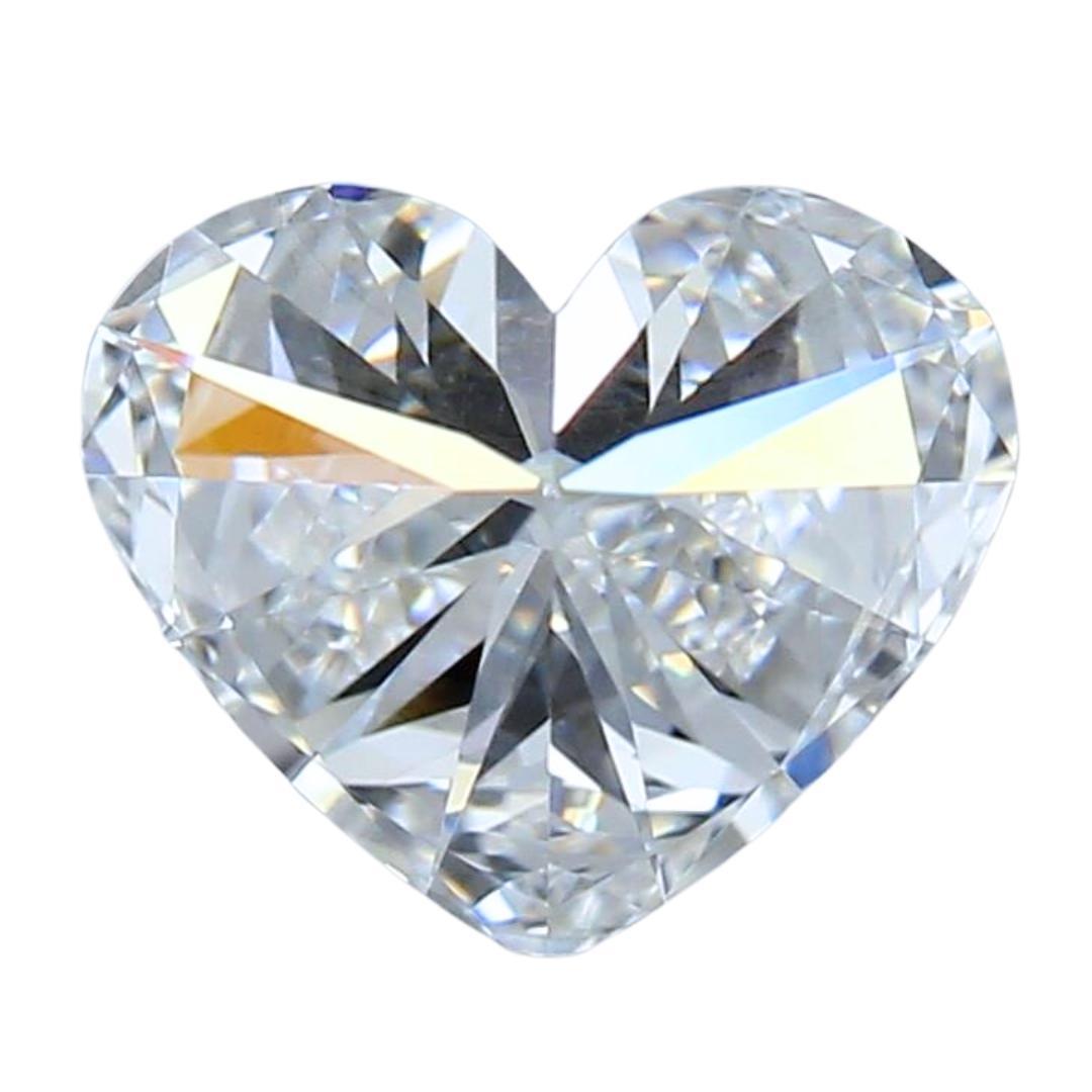 Women's Captivating 1.01-Carat Ideal Cut Heart-Shaped Diamond - GIA Certified For Sale