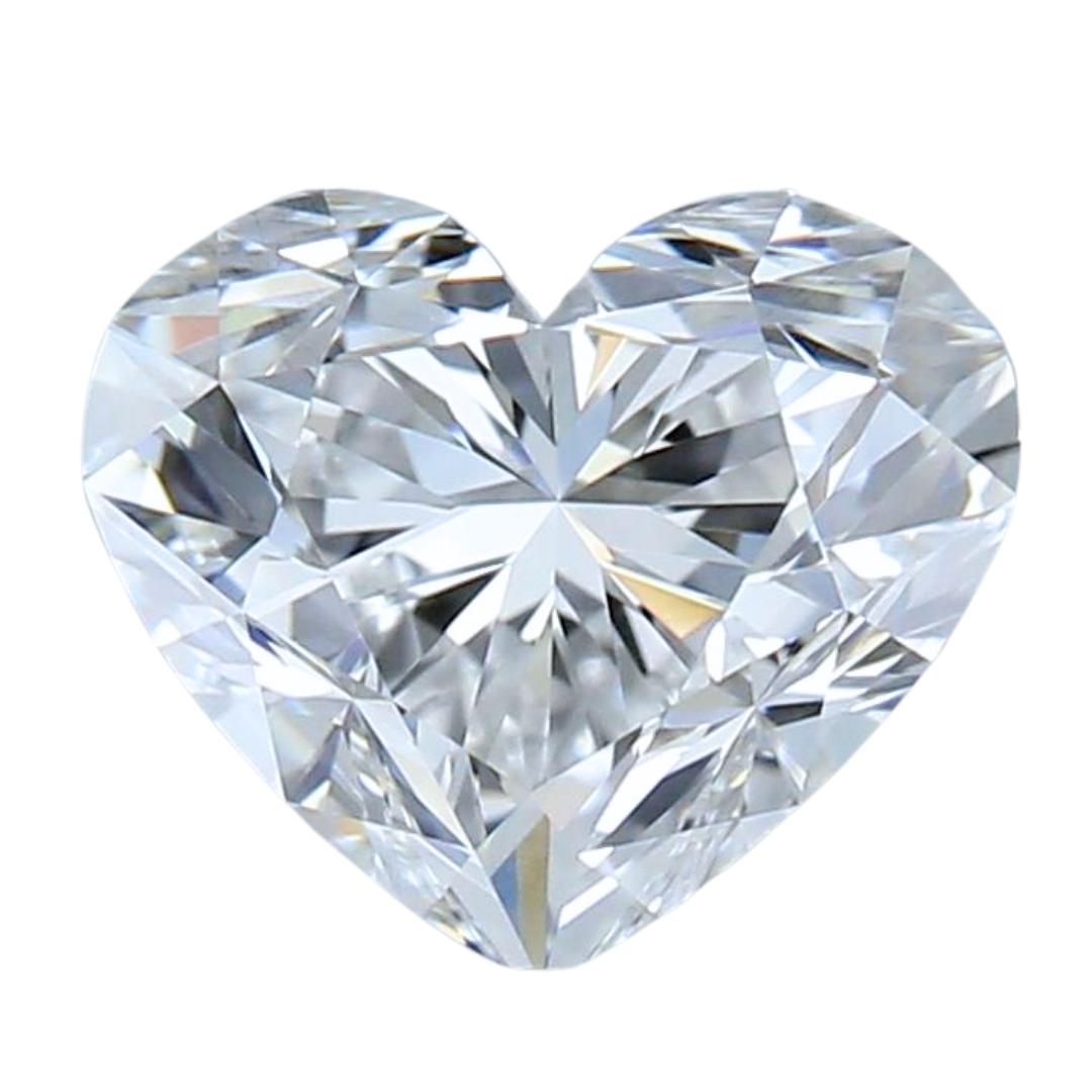 Captivating 1.01-Carat Ideal Cut Heart-Shaped Diamond - GIA Certified For Sale 2