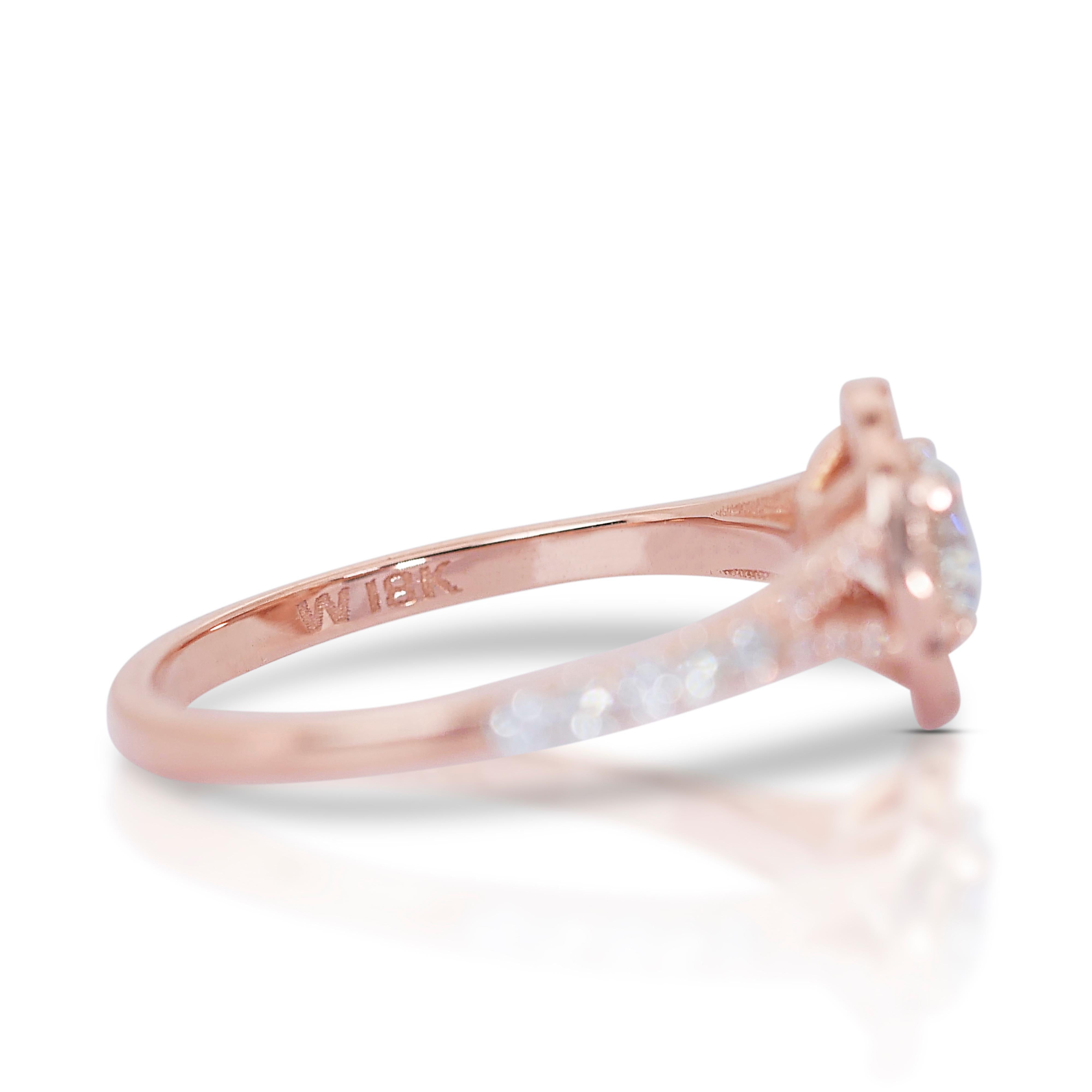 Captivating 1.14ct Triple Excellent Ideal Cut Diamonds Halo Ring - GIA Certified For Sale 1