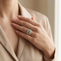 Captivating 1.26ct Natural Emerald and Diamond Ring in 18K Yellow Gold