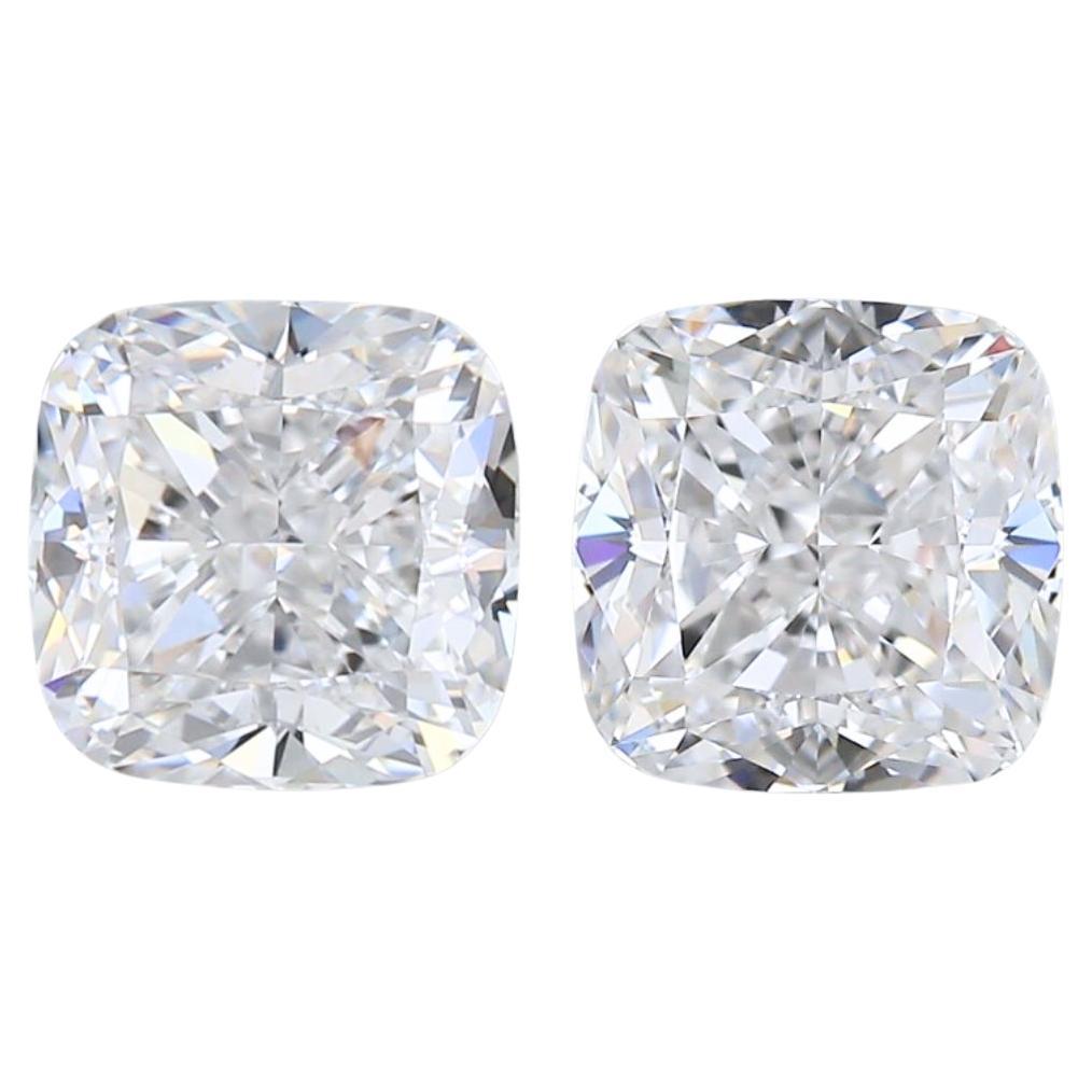 Captivating 1.40ct Ideal Cut Natural Pair of Diamonds - GIA Certified