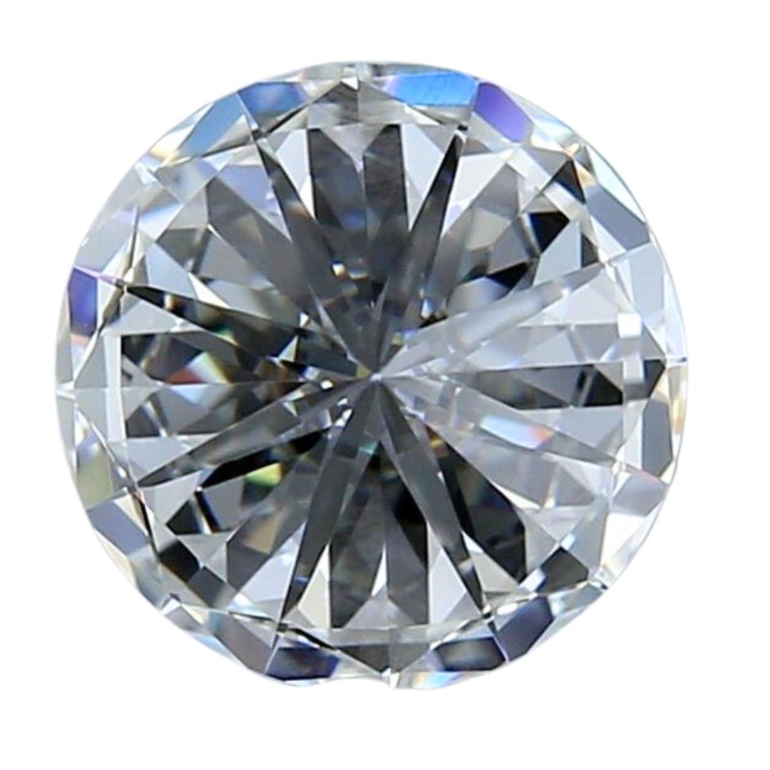 Captivant diamant rond de 1,61 carat de taille idéale, certifié GIA Pour femmes en vente