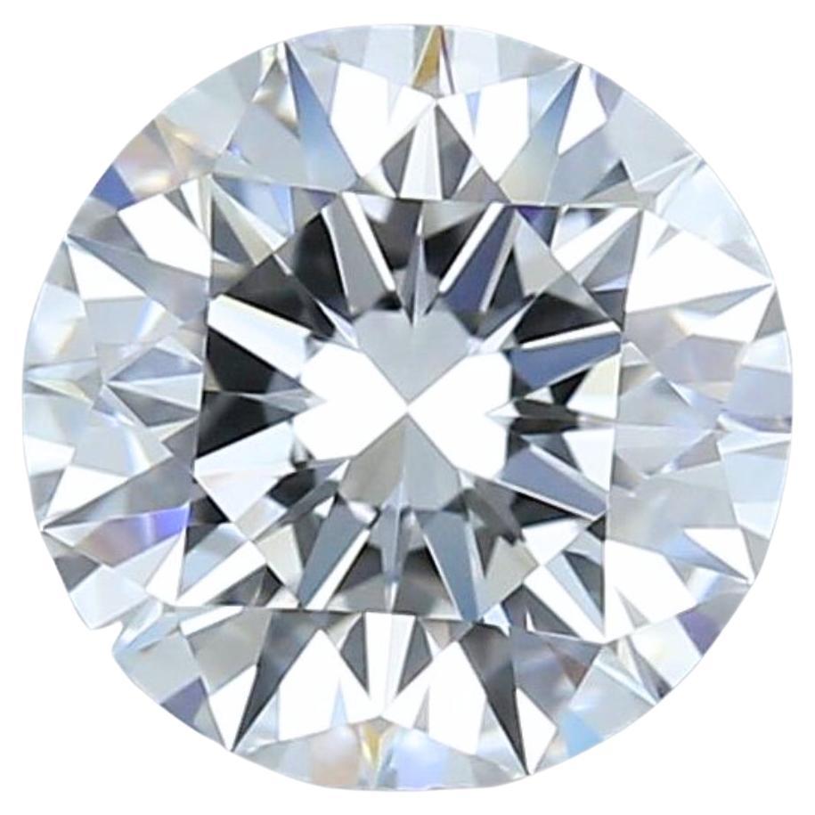Captivant diamant rond de 1,61 carat de taille idéale, certifié GIA