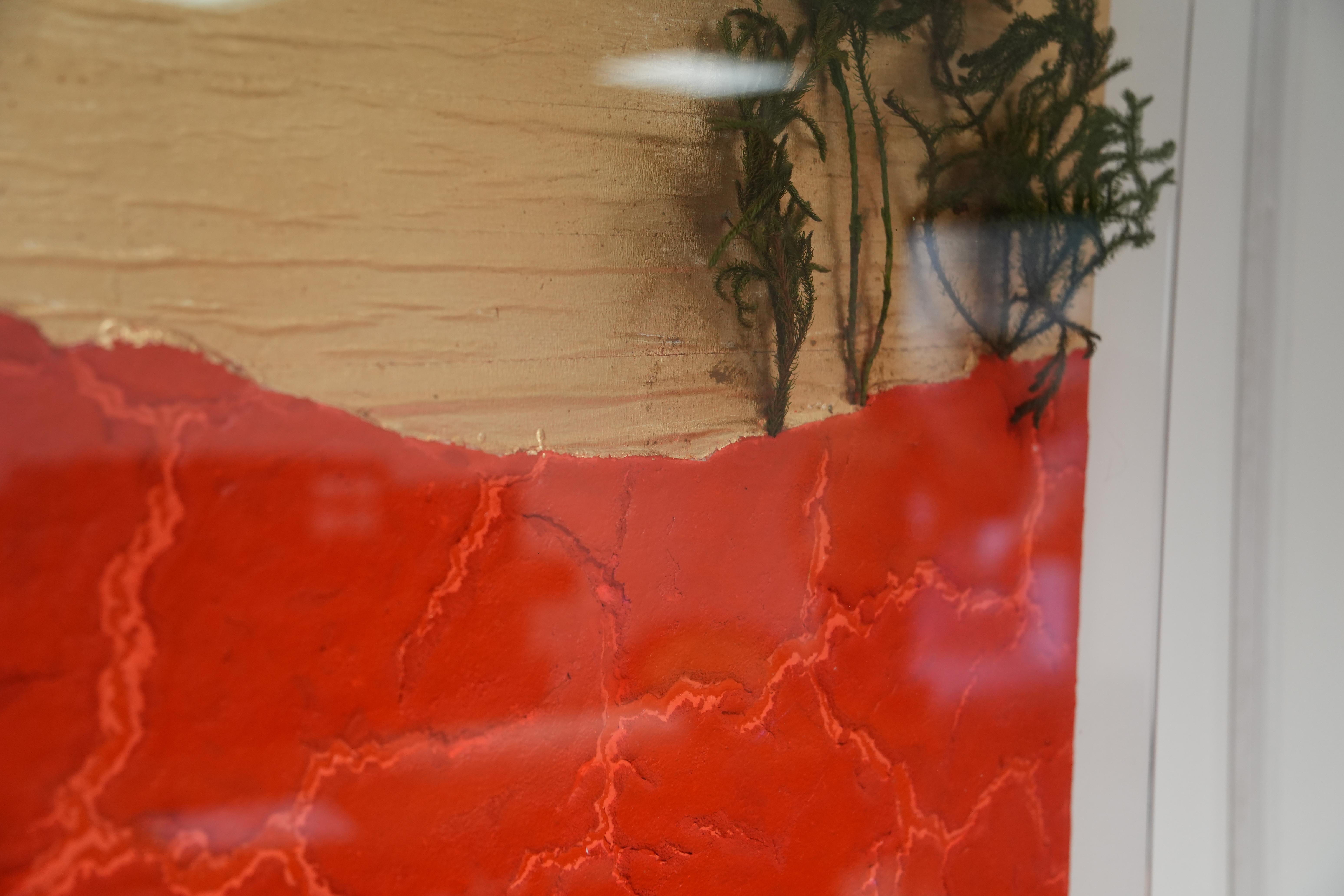 Fesselnder italienischer Modernismus der 1980er Jahre: Signierte Guido Coletti Mixed Media Shadow Box (Italian) im Angebot