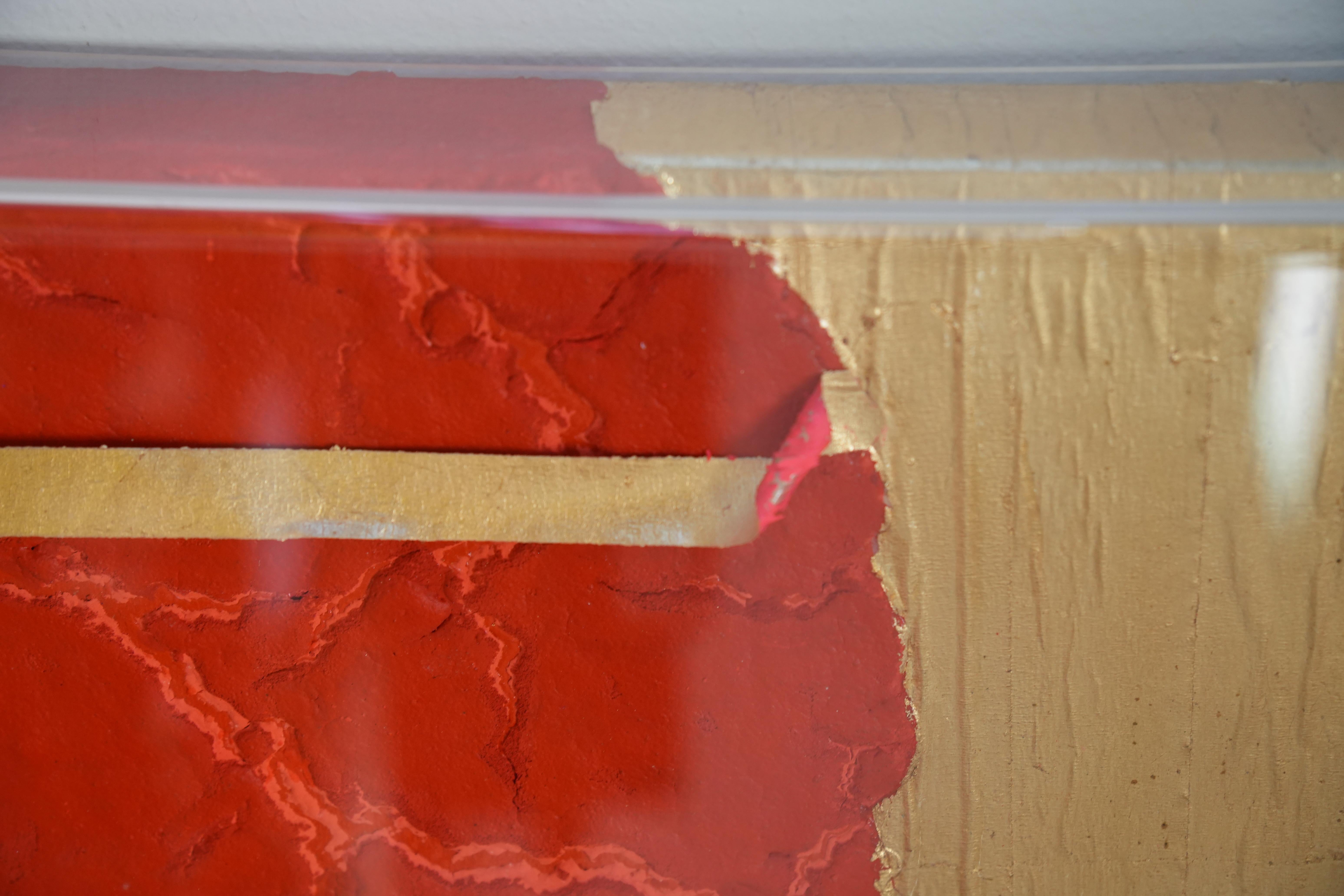 Fesselnder italienischer Modernismus der 1980er Jahre: Signierte Guido Coletti Mixed Media Shadow Box im Zustand „Hervorragend“ im Angebot in Manzano, IT