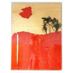 Captivating 1980s Italian Modernism: Signed Guido Coletti Mixed Media Shadow Box