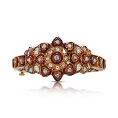 Captivating 1ct Natural Diamond Bangle in 18K Yellow Gold