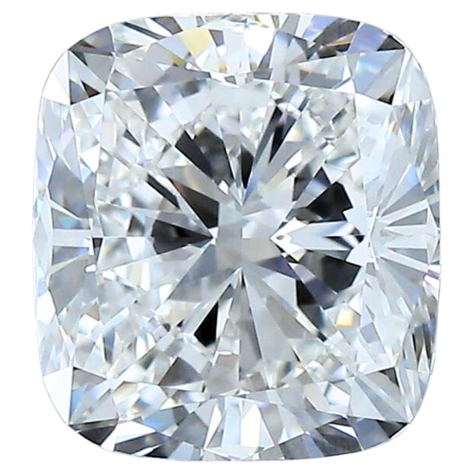 Captivant diamant taille coussin de 3.20 carats, certifié GIA