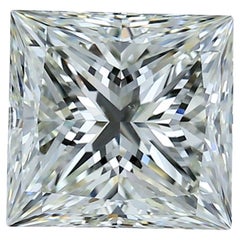 Captivating 4.01ct Triple Excellent Ideal Cut Princess Cut Diamond - IGI