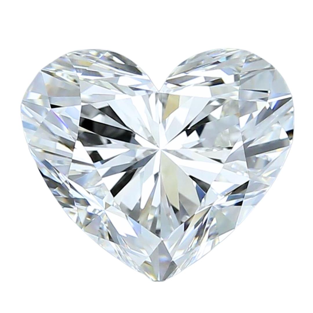 Captivant diamant en forme de cœur à taille idéale de 4.35 ct - certifié GIA en vente 2