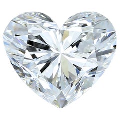 Captivant diamant en forme de cœur à taille idéale de 4.35 ct - certifié GIA