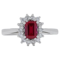 Captivating 9.14ct Ruby Ring in 9K Yellow Gold with Diamonds