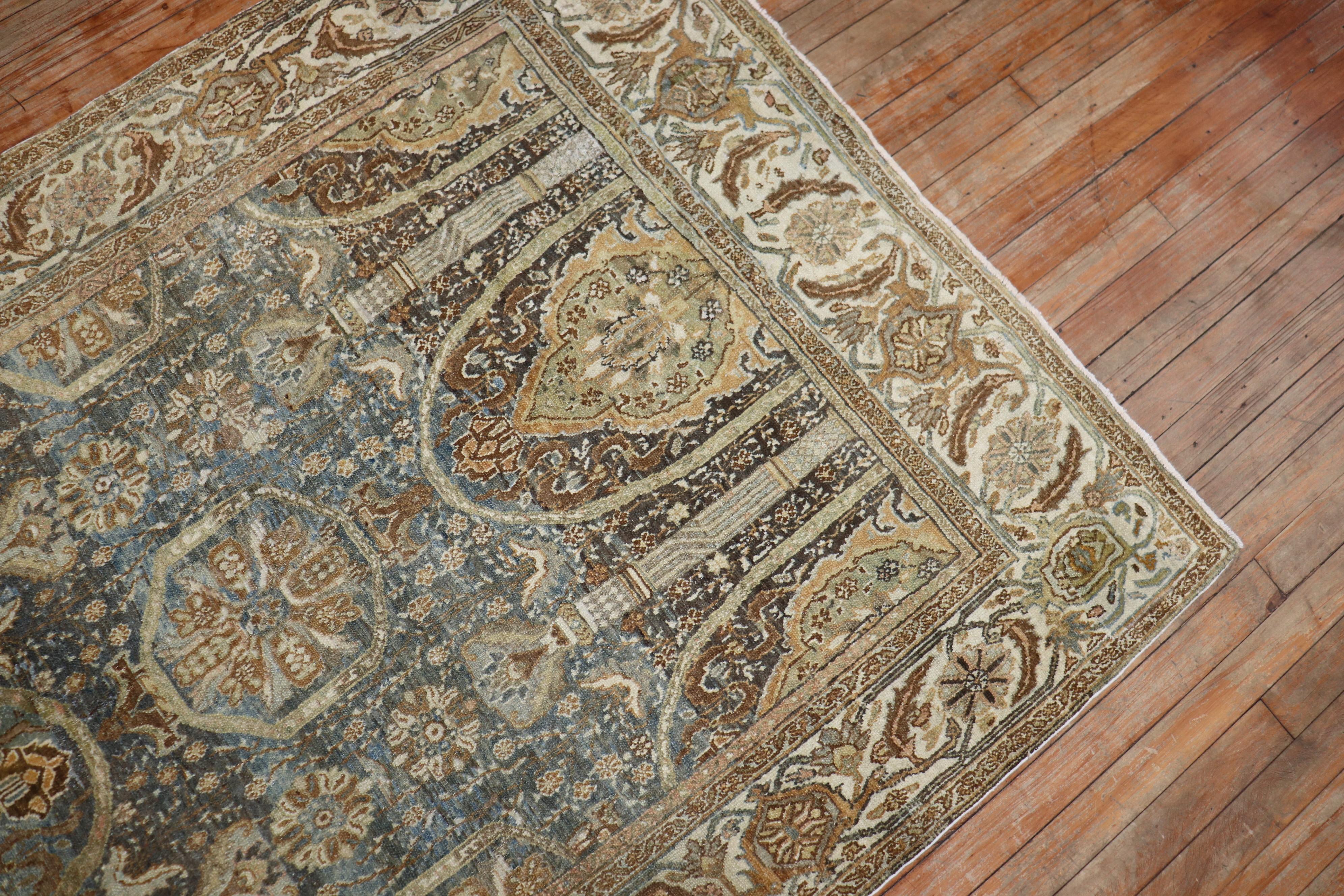 Wool Captivating Antique Persian Senneh Rug For Sale