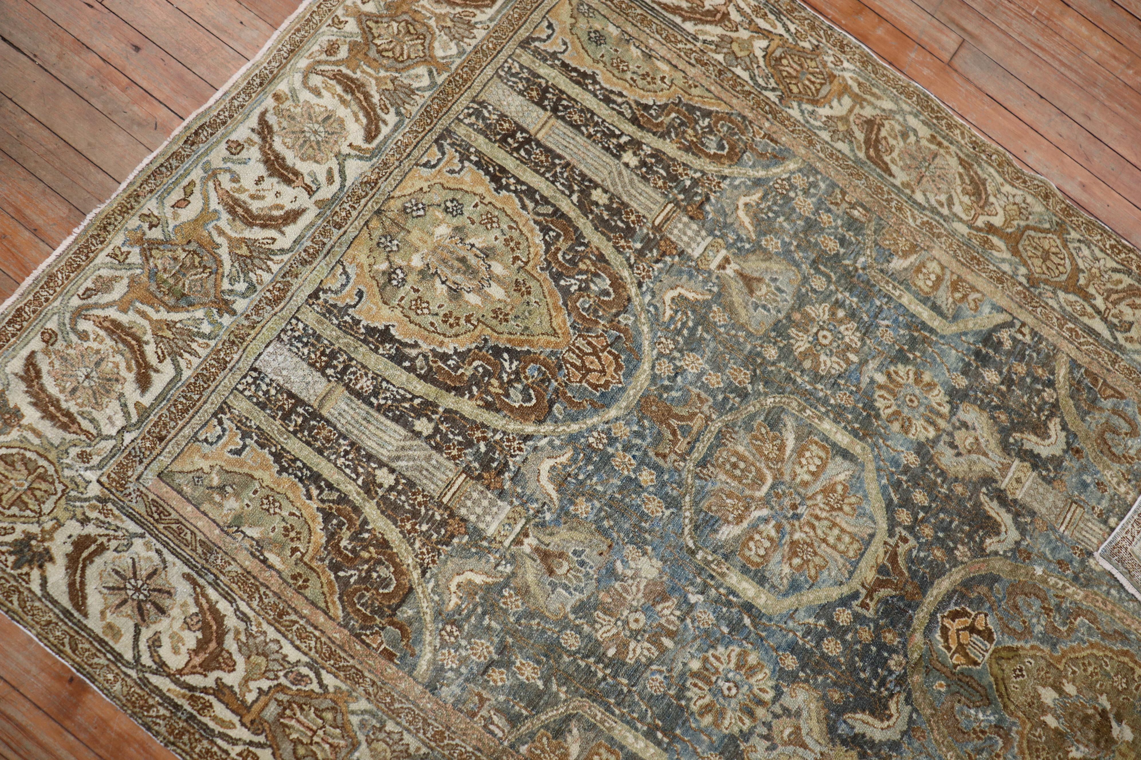 Captivating Antique Persian Senneh Rug For Sale 1