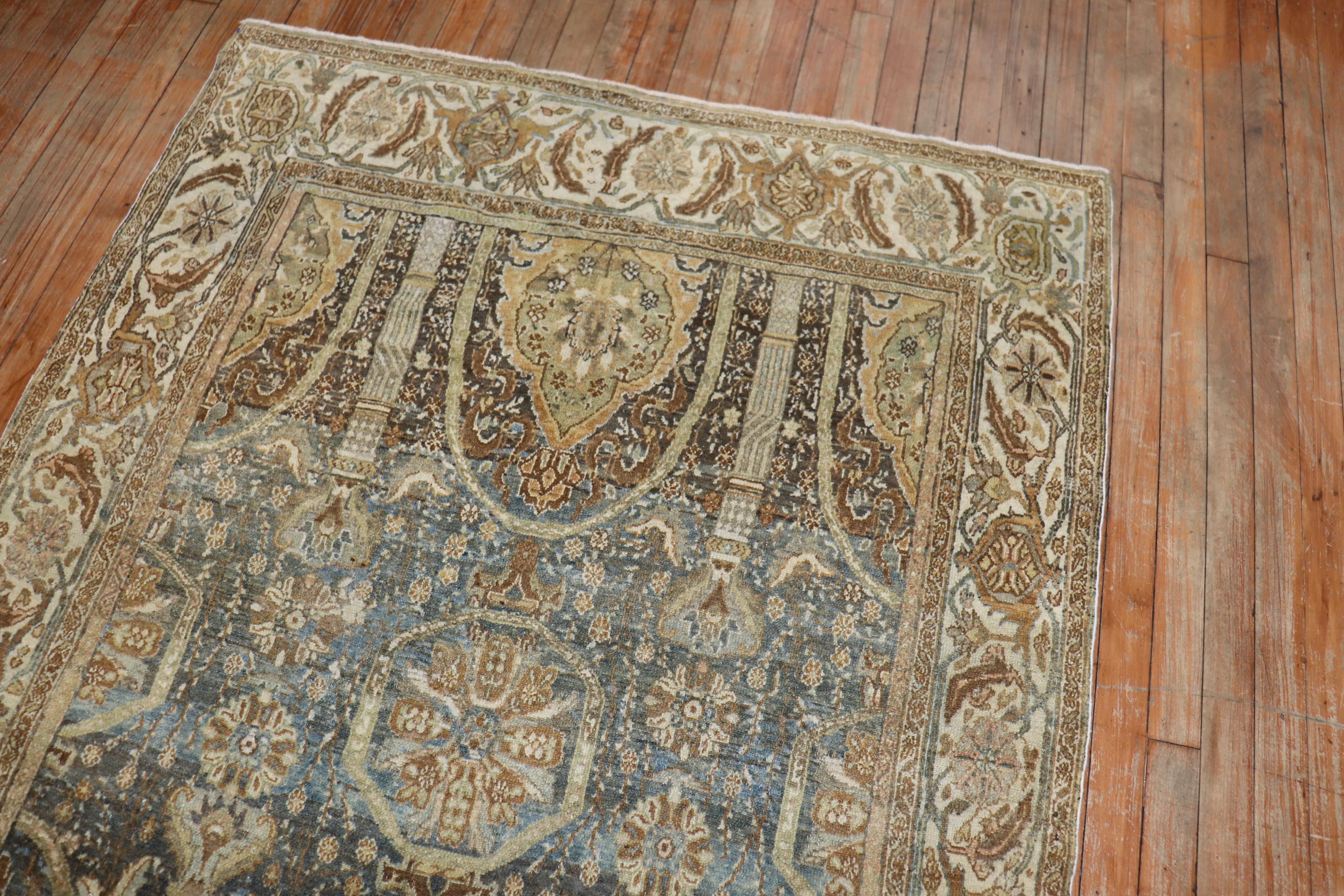 Captivating Antique Persian Senneh Rug For Sale 3