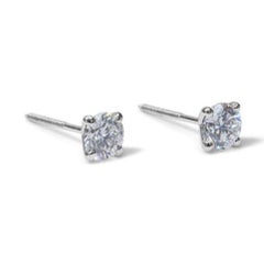 Captivating Brilliance: 2ct D VVS1 Round Brilliant Diamond Earrings