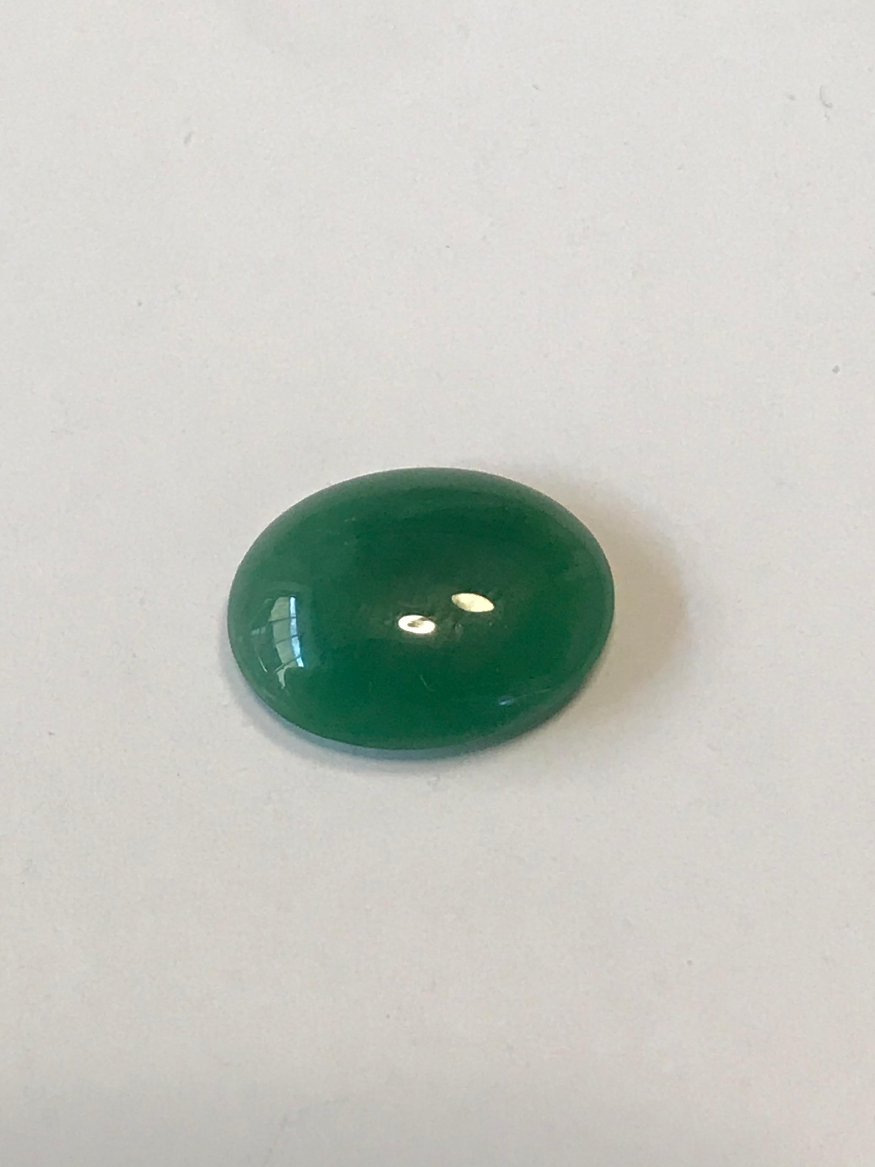 Uncut Green Rokan Myanmar Jadeite  5.90 ct Type A: #13 For Sale