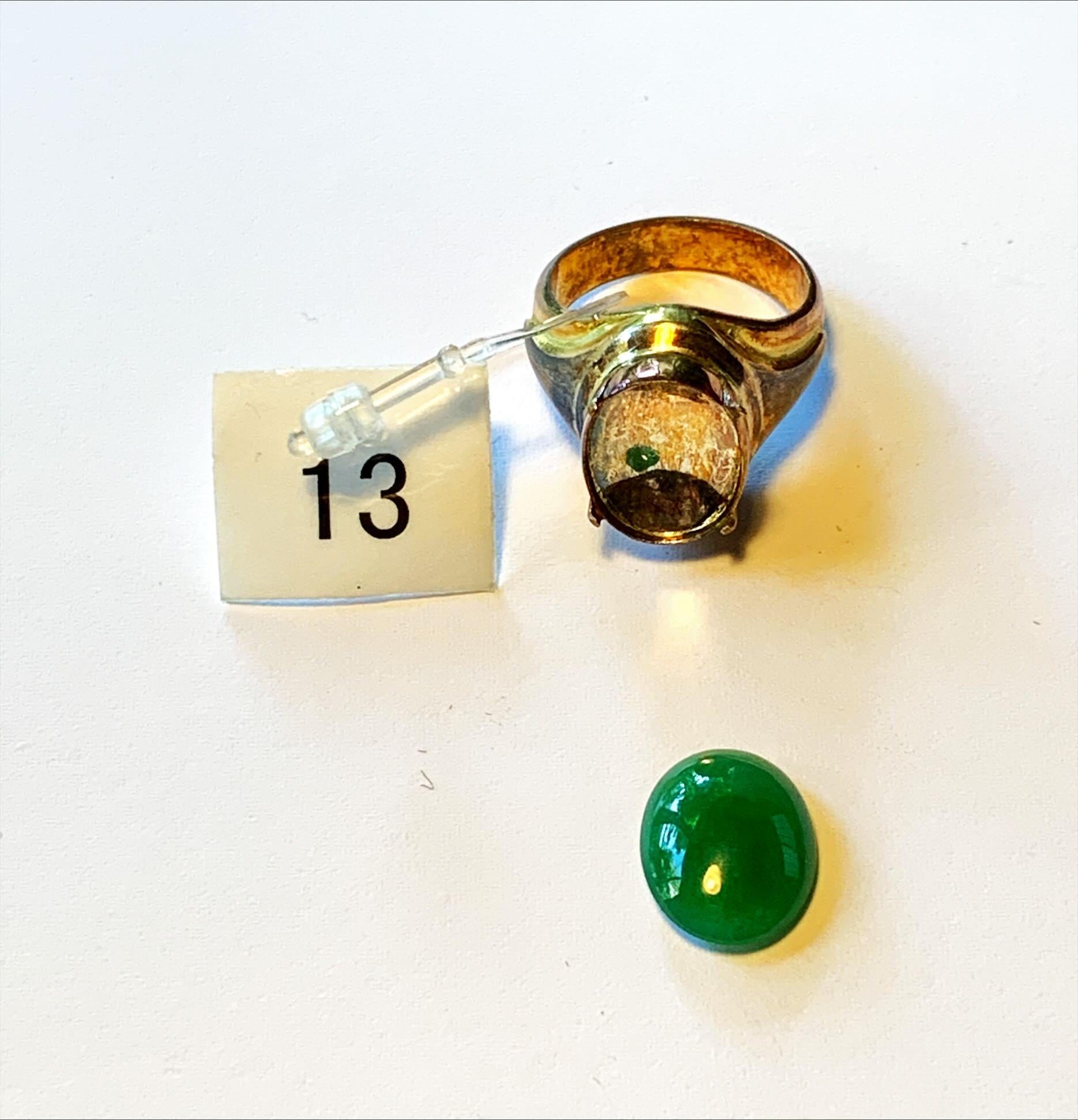 Women's or Men's Green Rokan Myanmar Jadeite  5.90 ct Type A: #13 For Sale