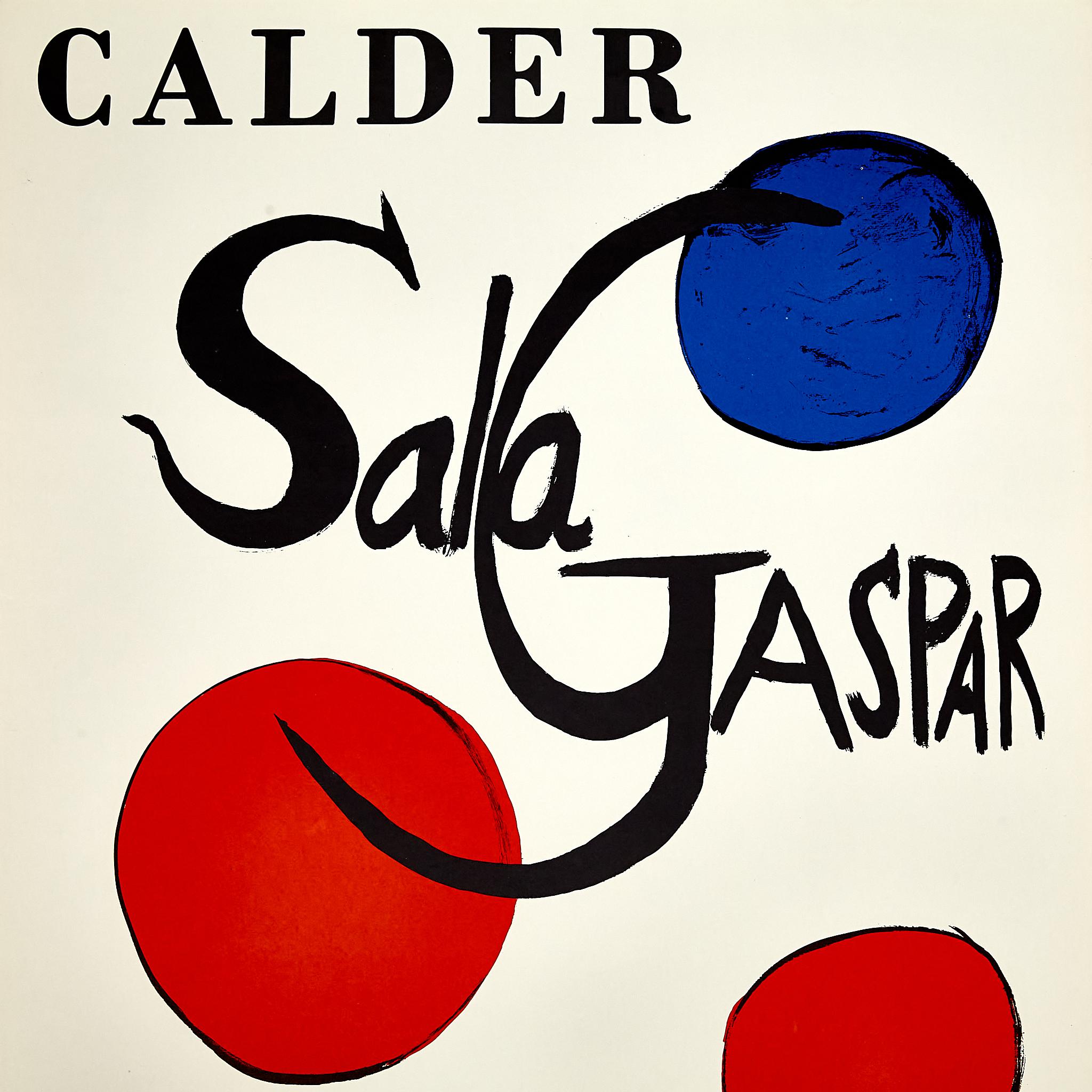 Papier L'art captivant de Calder : Affiche originale de l'exposition Sala Gaspar de 1973  en vente