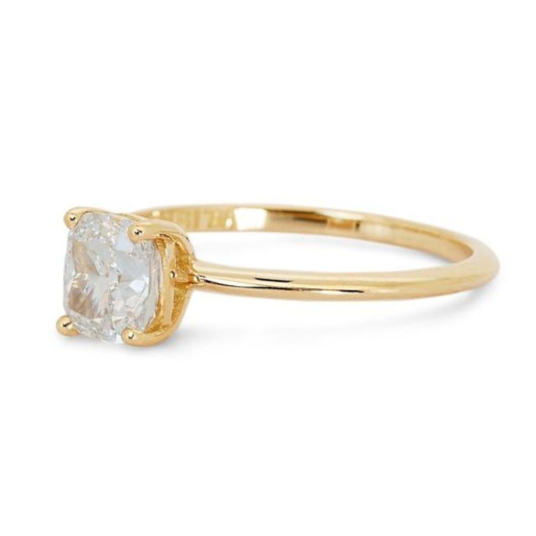 Captivant diamant coussin : 1,02 carat G IF Cushion Diamond Ring  Pour femmes en vente