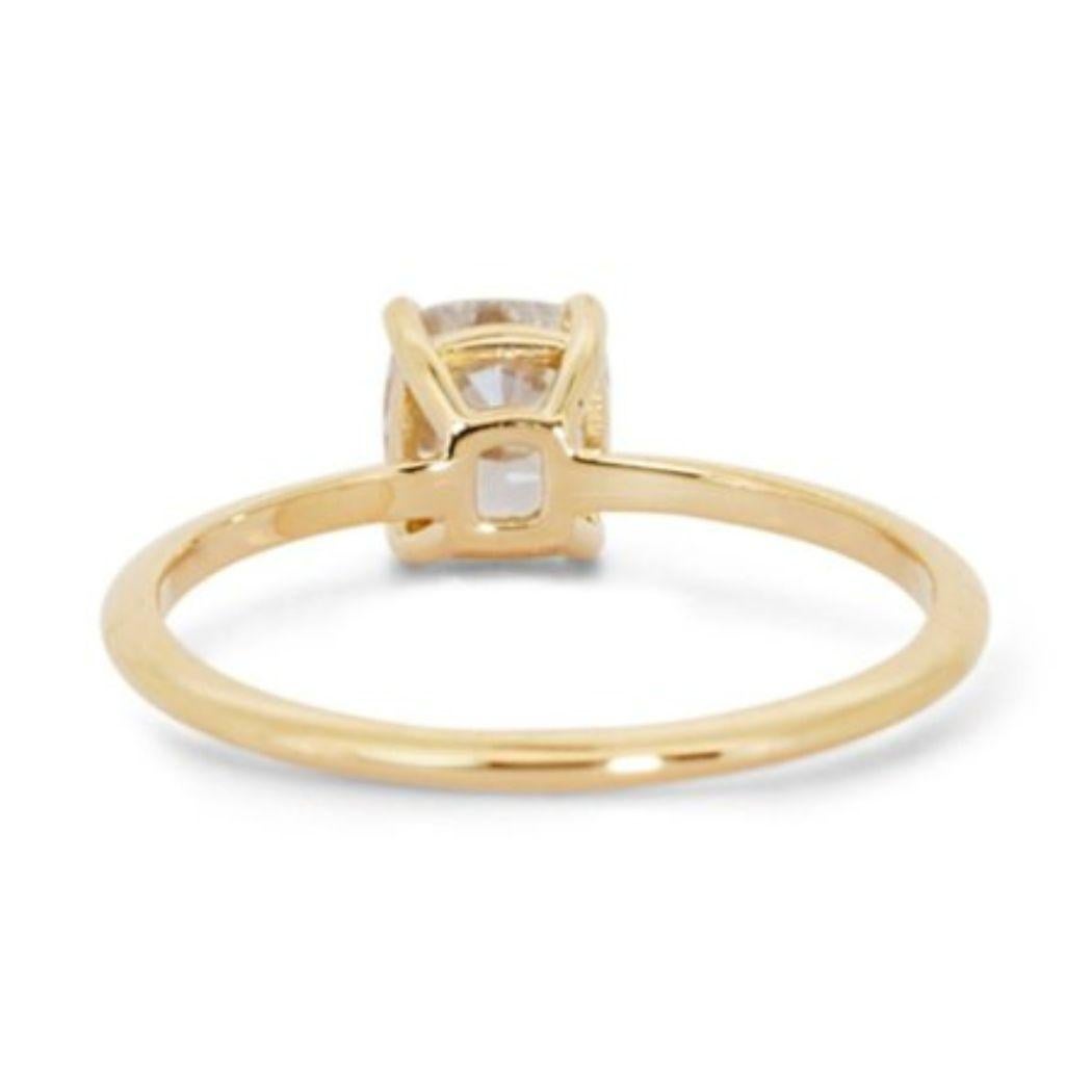 Captivant diamant coussin : 1,02 carat G IF Cushion Diamond Ring  en vente 1