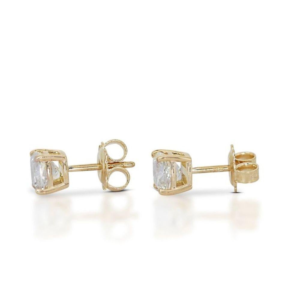 Cushion Cut Captivating Cushions: 2.01ct F-G VS1 Cushion Diamond Earrings For Sale